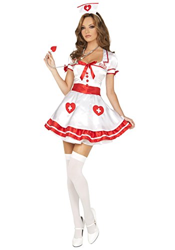 PINSE Sexy Pin Up Nurse Womens Costume