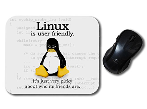 Linux Is User Friendly Operating System Geek Mouse Pad - Neurons Not Included - Thumbnail 2