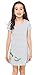 Fiream Girls Summer Cotton Striped Casual Cartoon Shortsleeve Dresses