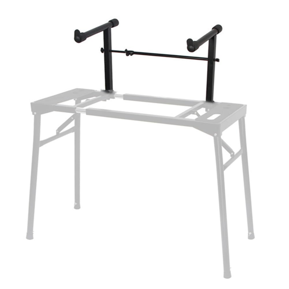 condinggen Universal Adjustable Width Keyboard Stand Extension, Second Tier for Electronic Piano, Music Instrument Accessories