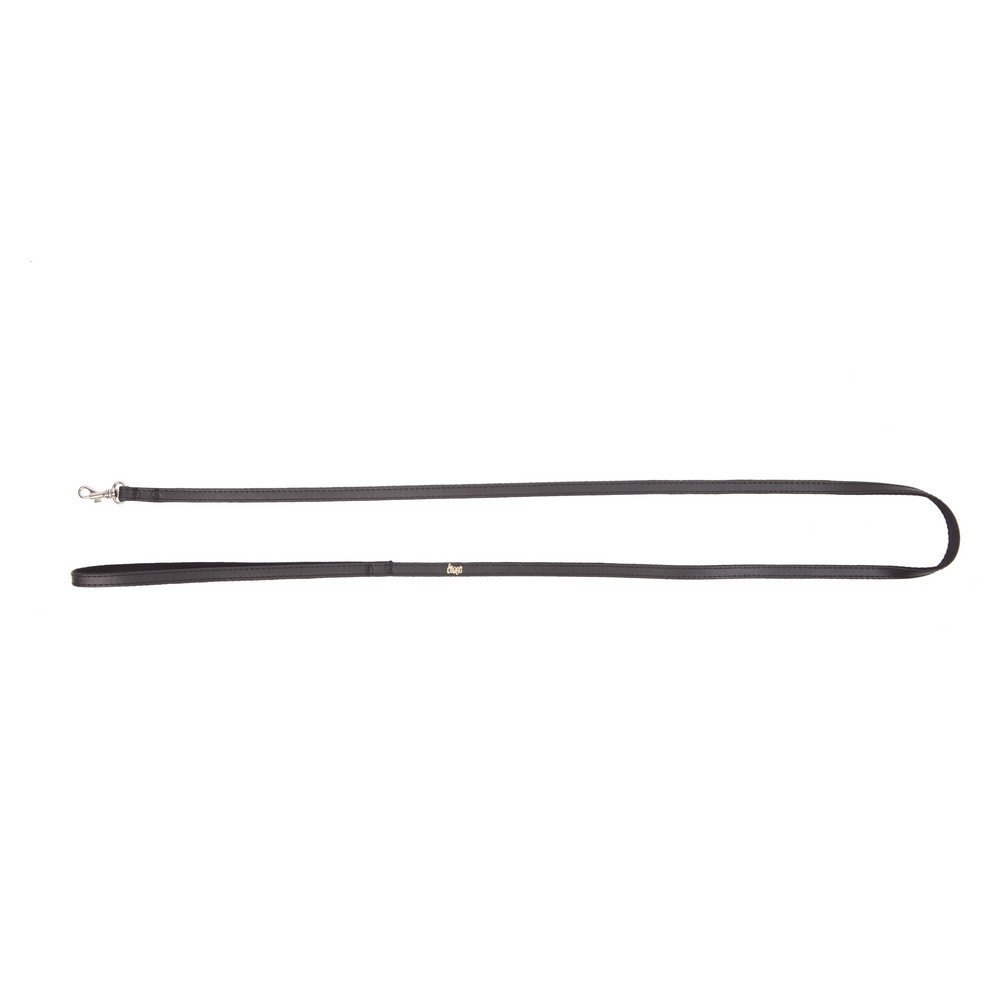 Dingo Basic Leash Made of Leather Imitation Useful for Dogs and Cats Black 13060
