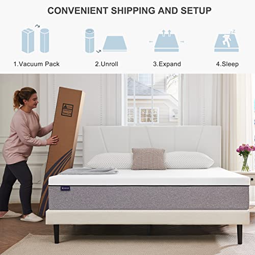 S SECRETLAND Queen Mattress, 10 inch Gel Memory Foam Mattress with CertiPURUS Bed Mattress in a