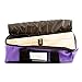 Carry Bag for 87 Essential Oil Wooden Box Organizer - Large Travel Carrying Bag for Wood Case (Purple)