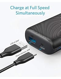 Anker PowerCore 10000 PD, 10000mAh Cargador portátil USB C Suministro de energía (18W) Banco de energía para iPhone 8 8 +   X   XS   XR   XS Max, Samsung Galaxy S10, Pixel 3   3XL, iPad Pro 2018 y más