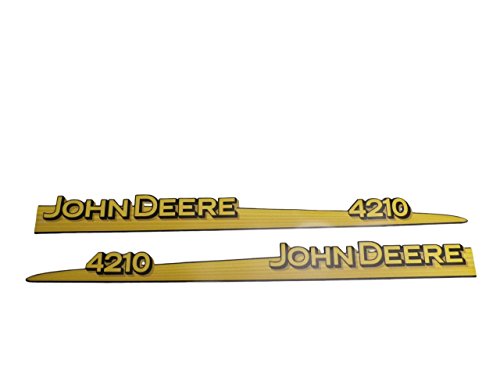 John Deere 4210 hood trim strip set decals LVU12281 LVU12282