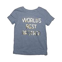 Cat & Jack "World Best Brother T-Shirt (4T) Blue