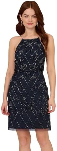 adrianna by adrianna papell women's beaded dolman-sleeve dress Beaded Chiffon Ankle Length Gown With Dolman Sleeves In Black