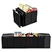 Cozyswan Car Trunk Organizer Multi 4 Compartments Storage Basket and Cooler & Warmer Set, Black