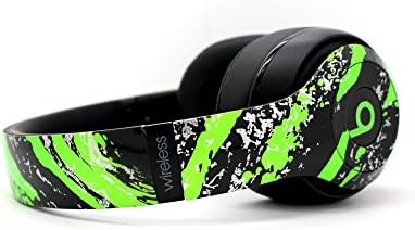 Beats by Dre Studio 2.0 Wireless - Custom Painted Dr. Dre Headset - Design (Splatter) (Green Splatter)