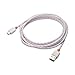 Cable Matters 2-Pack Braided USB C Cable with 3A Fast Charging in White 6.6 Feet for Samsung Galaxy S20, S20+, S20 Ultra, Note 10, Note 10+, LG G8, V50, Google Pixel 4, and More