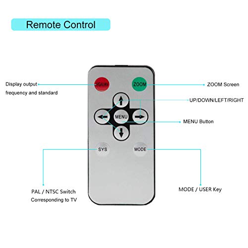 HDMI to Coax RF Converter Modulator for TV - HDMI in Coaxial Out Convertor Adapter Box with Remote Control RF Analog Signal Transmitter Adaptor with Zoom Function for Old TV Support 1080P Input - Thumbnail 2
