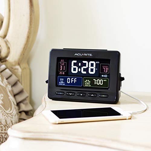 AcuRite 13024 Atomic Dual Alarm Clock with USB Charging Pricepulse