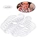 HONTECH Dental Cheek and Lip Retractor Mouth Opener(Set of 20 Pieces) for Fun Watch Ya Mouth Game & Speak Out Game Speak Out Mouth Pieces- Clear Medium Size