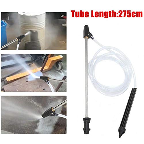 Boddenly Electronic Pressure Washer DIY Wet Sand Blaster Kit with 1/4 Quick Release Plug, Air Sandblaster Gun Siphon Tool Sand Blaster Kit, Electronic Pressure Washer DIY Wet Sand Blaster Kit