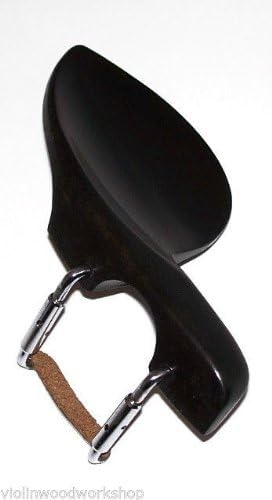 A 4/4 Guarneri Chin Rest Ebony With Standard Bracket Installed VWWS