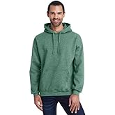 Gildan Adult Fleece Hooded Sweatshirt, Style G18500 (Heather Army Green, Large)
