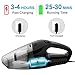 Silipower Handheld Cordless Vacuum Cleaner, Portable Rechargeable Hand Vac with Quick Charge Battery Lightweight Wet & Dry for Car Kitchen Home Cleaning, 10 inch, Black