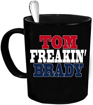 Custom Personalized Tom Freakin' Brady Black 15 oz Coffee Mug