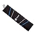 Cleveland Golf Male Cg Towel 16x21, Black/Blue/Grey