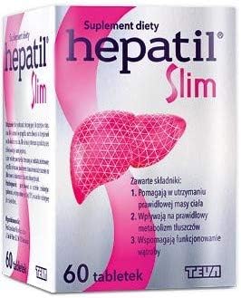 HEPATIL Slim - 60 Tablets Support for The Liver and maintaining a Healthy Body Weight, 60 count (Pack of 1)