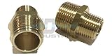 EDGE INDUSTRIAL Brass REDUCING HEX Nipple 3/4