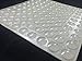 BLUECELL Small Door Bumpers Self-adhesive Clear Rubber Feet Tiny Bumpons 1/4