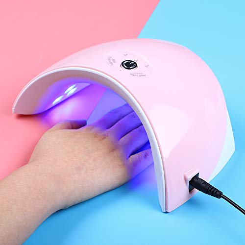 Fashion Zone 10 Color Gel Nail Polish Starter Kit with 36W LED UV Lamp, Base Top Coat Manicure Tools Sets for Home or Professional Salon