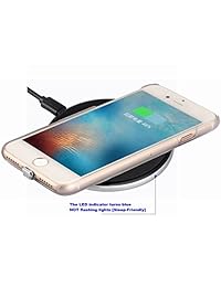 Cargador inalámbrico kit para iPhone 7, hanende [sleep friendly] Qi almohadilla de carga inalámbrica y receptor inalámbrico para iphone 7