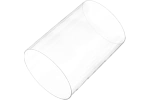 Rebower 14" Clear Plastic Rigid Pipe 195mm ID x 200mm OD (7.7" ID x 7 7/8" OD) Acrylic Round Polycarbonate Tubing, [for Plumbing, Hydraulics, Aquarium]
