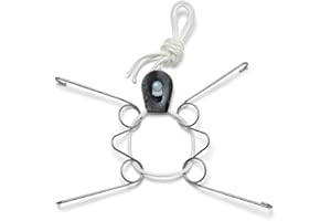 Display Buddie Adjustable Wall Plate Hanger - Secure For Oval Square Round Rectangle Wall Display - Steel - Silicone Hooks - 