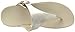 FitFlop Women's The Skinny Leather Toe-Thong Sandals, Pale Gold, 6 M US