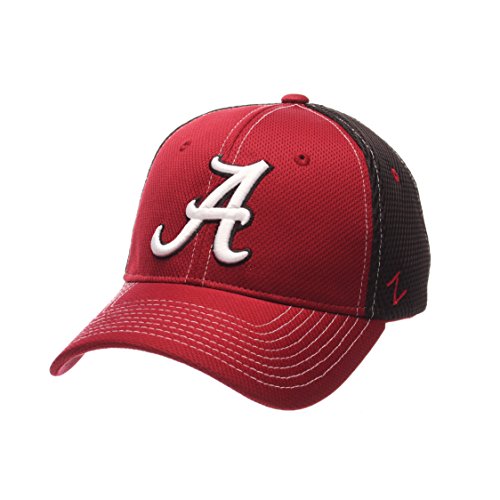 NCAA Alabama Crimson Tide Men's Rally Z-Fit Cap, X-Large, Cardinal/Black