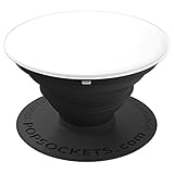 Plain White Solid Color - PopSockets Grip and Stand for Phones and Tablets