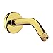 hansgrohe Replacement 6-inch Modern Showerarm in Polished Brass, for Wall Mount Showerhead, 27411933