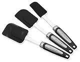 Baking Spatula Set-3 Piece Flexible Value Packed Silicone Non-Stick & Heat Resistant Spatulas, For Cooking, Baking, Mixing, Pastry Decorating - Kitchen Utensils & Gadgets – By Kitch N’ Wares