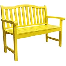 Amazon.com: yellow outdoor bench