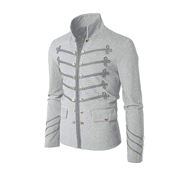 YOcheerful-Mens-Coat-Jacket-Tuxedo-Suit-Gothic-Embroider-Button-Outerwear-Uniform-Costume-Praty-Holiday-Overcoat-Top-Blouse-H-GrayL