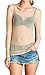 Imagenation Women's Long Sleeve Mesh Top Sheer See Through Round Scoop Neck Stretchy