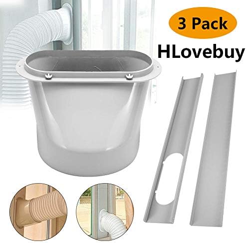 HLovebuy Window Adapter Window Slide Kit Plate, Exhaust Hose Connector Kit Window Slide Kit Plate,6inch Window Adapter for Portable Air Conditioner