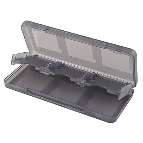 New 6 in 1 Game Card Holder Case Box Black for Nintendo 3DS