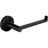 APLusee Matte Black Toilet Paper Holder, 304 Stainless Steel Tissue Holder, Wall Mounted