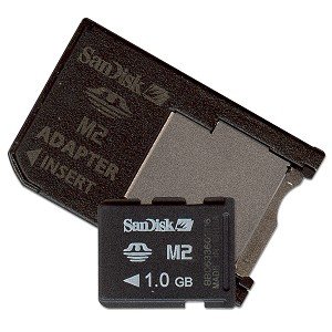 SanDisk 1GB Memory Stick Micro M2 Card (SDMSM2-001G, Bulk)