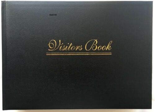 MantraRaj Premium Quality Visitor Padded Book for Hotel Business Guest House Reception (Black)
