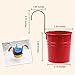 Hosaire Metal Hanging Flower Pots Tin Basket Bucket Planters Mountable Garden Patio holder Pot White