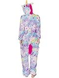iSZEYU Adult Pajamas Unicorn Costume Onesies for Women Men Teen Girl Animal Onsie Youth