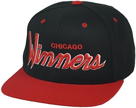 RWTW Logo Roll With The Winner Chicago Winners Snapback Hat Cap Wining Black Red