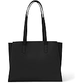 Work Tote Bags for Women 14 Inch - Work Bag Laptop Bag with Zip Compartments - Large PU Leather Office Computer Briefcase