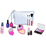 Cutegirl Cosmetics Pretend Play Makeup Kit. Designer Girls Hearts Essential Bag Set