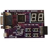 Nandland Go Board - FPGA Development Board for Beginners with USB Cable, 4 LEDs, 4 Push-Buttons, 7-Segment Display, VGA, PMOD, Win/Mac/Linux Compatible
