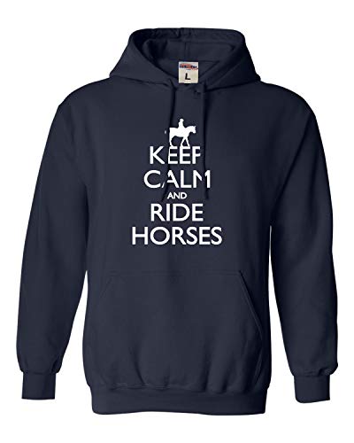 Go All Out Small Navy Blue Mens Keep Calm And Ride